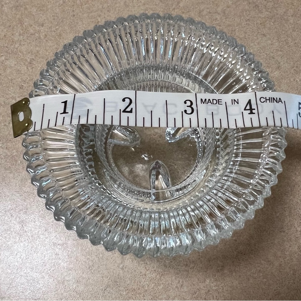 Williams Sonoma Clear Ribbed Crystal Glass Candle Holders set of 2 - Picture 2 of 4